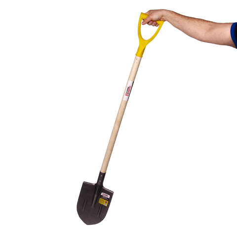 Лопата штыковая из рельсовой стали ГРАНДМАСТЕР, 21х30 см, высота 130 см, деревянный черенок, 606553 - фото 3