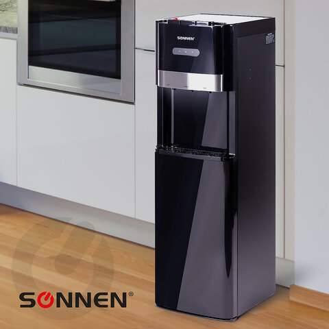 Кулер для воды SONNEN FSE-03B, напольный, нагрев/охлаждение, НИЖНЯЯ ЗАГРУЗКА, 3 крана, черный, 454998 - фото 22