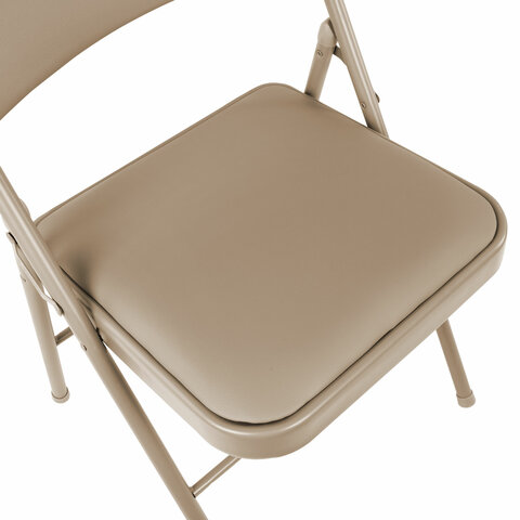 Стулья складные BRABIX "Golf Plus CF-003" КОМФОРТ, КОМПЛЕКТ 4шт., бежевый каркас, кожзам бежевый, 533033 - фото 12