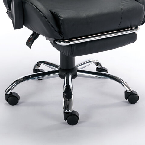 Кресло компьютерное BRABIX "Dexter GM-135", подножка, две подушки, экокожа, черное, 532800 - фото 16