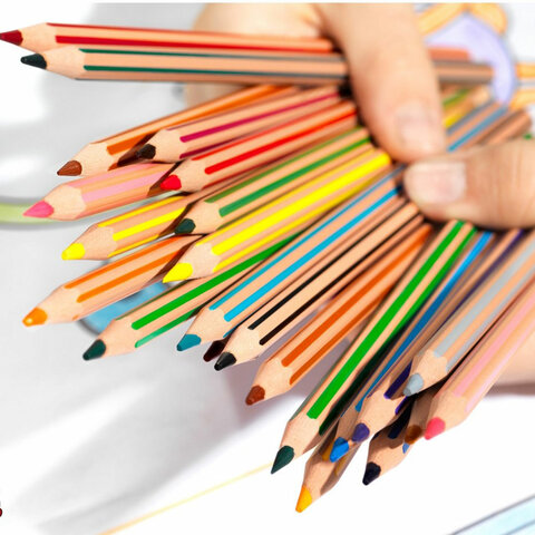 Карандаши цветные BIC "Evolution Stripes", 12 цветов, шестигранные, грифель 9505221 - фото 5