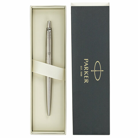Ручка шариковая PARKER "Jotter Core Stainless Steel CT", пакет, 880892 - фото 3