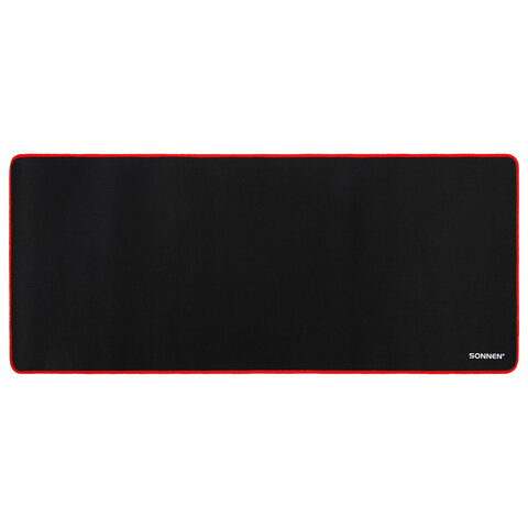 Коврик для мыши и клавиатуры большой SONNEN "BLACK TITAN XXL" 900х400х3 мм, черный, 513959 - фото 3