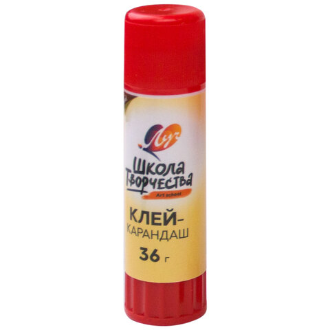 Клей-карандаш ЛУЧ "Школа творчества", 36 г, PVP основа, 29С 1738-08 - фото 1