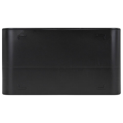 Дозатор DOUBLE для мыла/геля и моющего средства/шампуня, 2х350 мл, органайзер для губок и щеток, ЧЕРНЫЙ, 10х18х17 см, LAIMA HOME, 700045 - фото 5