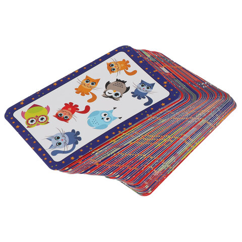 Игра настольная карточная "Котики и совы", 80 карточек, 138х170х40 мм, УМНЫЕ ИГРЫ, 29716, 4680107929716 - фото 3