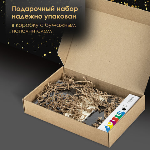 Ручка шариковая PARKER "Jotter Plastic CT", корпус красный, ежедневник А5 красный, пакет, 880897 - фото 17