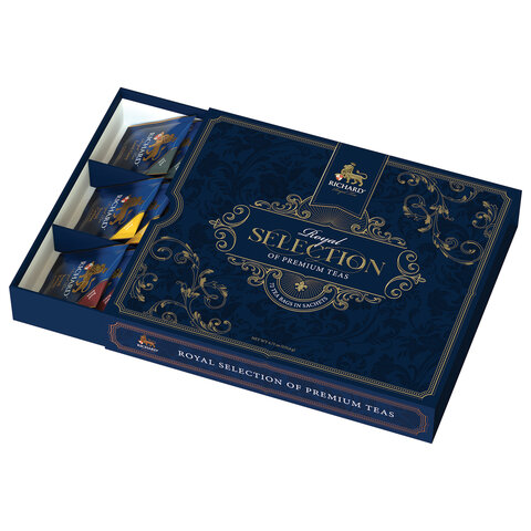 Чай RICHARD "Royal Selection Of Premium Teas" ассорти 9 вкусов, НАБОР 72 пакетика, 101540 - фото 2