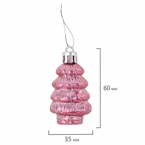 Шары новогодние ёлочные "Elegant Pink" 77 предметов, розовый/белый, ЗОЛОТАЯ СКАЗКА, 591715 - фото 26