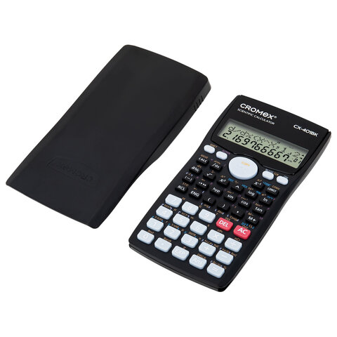 Калькулятор инженерный CROMEX (КРОМЕКС) CX-401BK (155х80 мм), 401 функция, 10+2 разрядов, черный, 273833 - фото 5