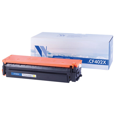 Картридж лазерный NV PRINT (NV-CF402X) для HP M252dw/M252n/M274n/M277dw/M277n, желтый, ресурс 2300 страниц - фото 1