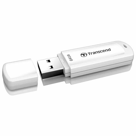 Флеш-диск 64 GB TRANSCEND JetFlash 730, USB 3.1, белый, TS64GJF730 - фото 2