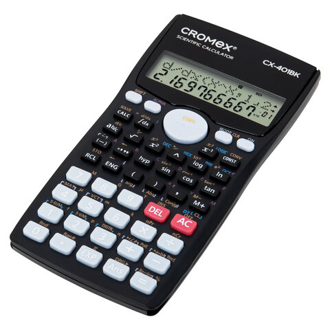 Калькулятор инженерный CROMEX (КРОМЕКС) CX-401BK (155х80 мм), 401 функция, 10+2 разрядов, черный, 273833 - фото 3
