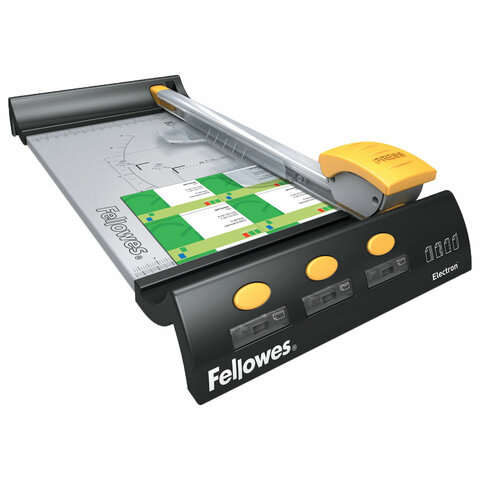 Резак роликовый FELLOWES ELECTRON A4, 4 стиля резки, до 10 л., длина резки 320 мм, FS-54104 - фото 3