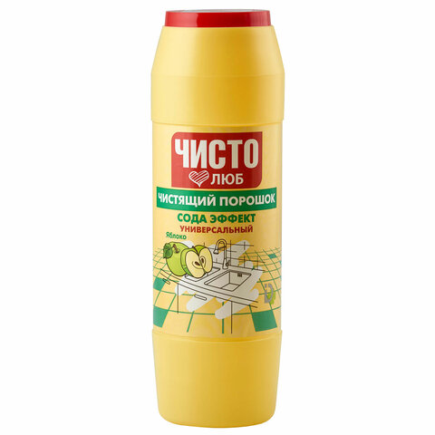 Чистящее средство порошок 400 г ЧИСТОЛЮБ "Яблоко", 2300054 - фото 1