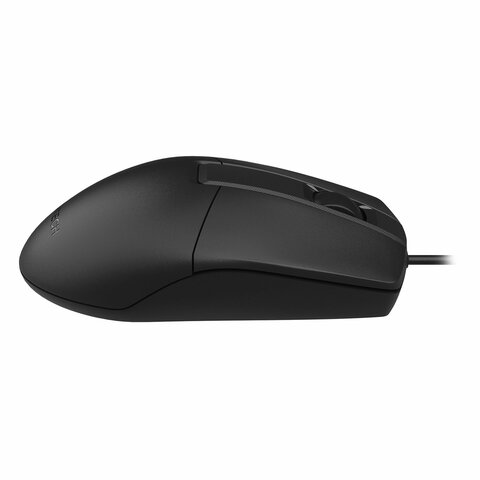 Мышь проводная A4TECH OP-330, USB, 2 кнопки + 1 колесо-кнопка, оптическая, черная, 1530236 - фото 2