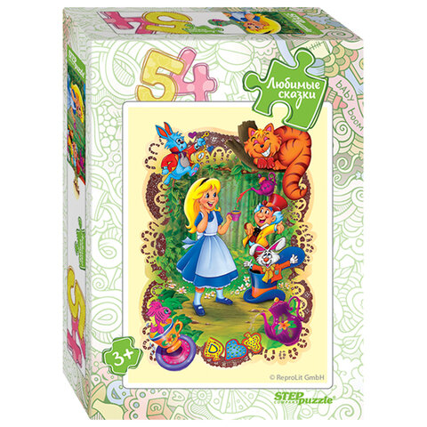 Пазл картонный 54 элемента, "Любимые сказки", АССОРТИ, поле 18х13,5 см, STEP PUZZLE - фото 2