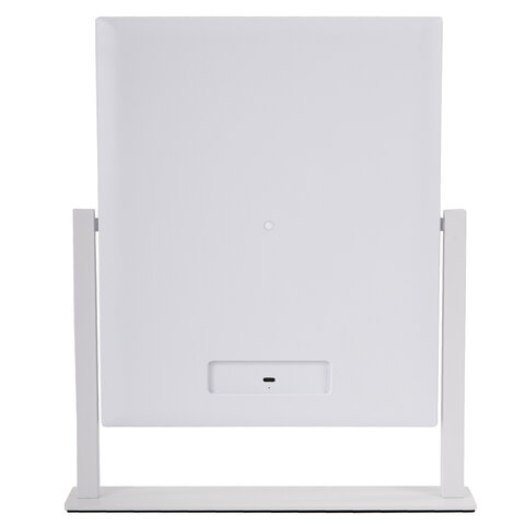 Зеркало для макияжа гримерное с подсветкой, 9 LED-ламп, 3 режима свечения, размер 25х30 см, работа от сети 220 V, цвет белый, BRABIX, 609335 - фото 5