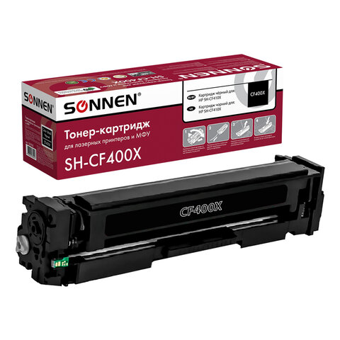 Картридж лазерный SONNEN (SH-CF400X) для HP LJ Pro M277/M252 ВЫСШЕЕ КАЧЕСТВО черный, 2800 страниц, 363942 - фото 1