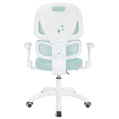 Кресло детское с поясничной поддержкой BRABIX KIDS "MG-225", сетка/ткань TW, голубое, 533317 - фото 6
