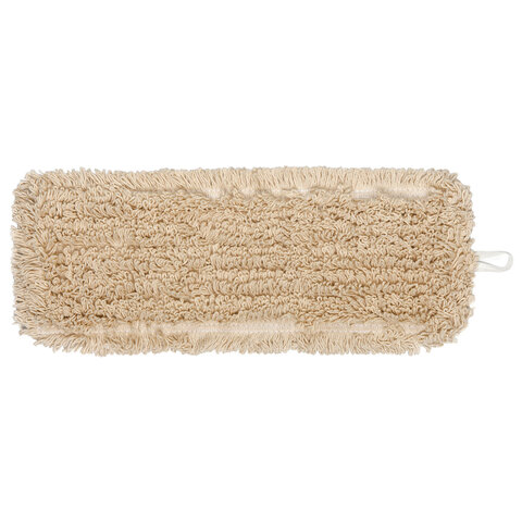 Насадка МОП плоская для швабры/держателя 40 см, уши/карманы (ТИП У/К), нашивной хлопок, LAIMA EXPERT, 605303 - фото 1