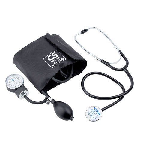 Тонометр CS Medica CS-106 с фонендоскопом, манжета 24-42 см, механический, на плечо, CS-106f - фото 1