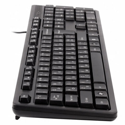 Клавиатура проводная A4TECH KK-3, USB, 104 кнопки, черная, 1530244 - фото 2