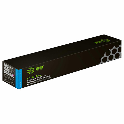 Картридж лазерный CACTUS (CS-VL7020C) для Xerox VersaLink C7020/C7025/C7030, голубой, ресурс 16500 стр. - фото 1
