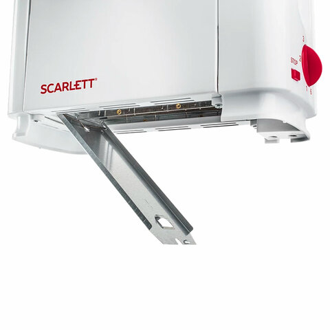 Тостер SCARLETT SC-TM11013, 650 Вт, 2 тоста, 6 режимов, сталь, белый - фото 7