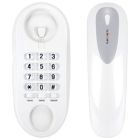 Телефон TEXET TX-236, тональный / импульсный режим, повтор, серый, 125840 - фото 4
