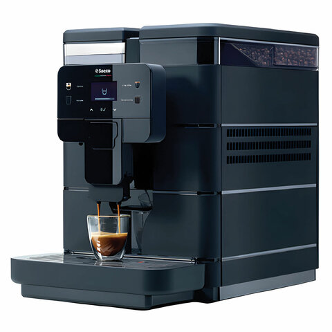 Кофемашина SAECO NEW ROYAL BLACK, 1400 Вт, объем 2,5 л, для зерен 600 г, без капучинатора, черная, 9J0040 - фото 5