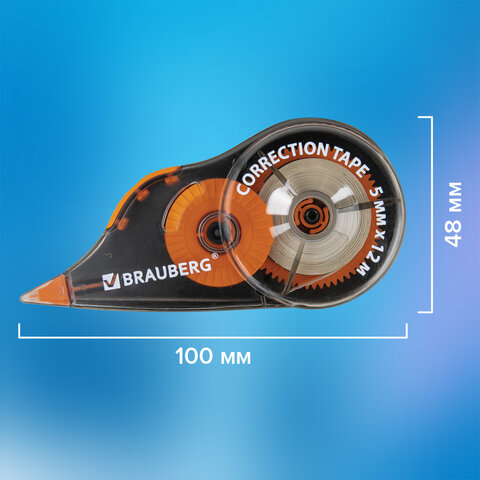 Корректирующая лента BRAUBERG ULTRA COLOR, 5 мм x 12 м, механизм перемотки, ВЫГОДНАЯ УПАКОВКА 3 штуки в блистере, 271253 - фото 15