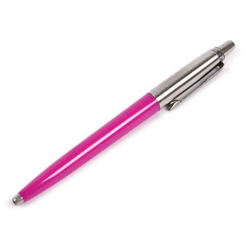 Ручка шариковая PARKER "Jotter Orig Magenta", корпус розовый, нержавеющая сталь, блистер, синяя, 2075996 - фото 7