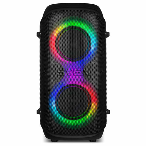 Колонка портативная SVEN PS-800, 100 Вт, TWS, Bluetooth, FM, USB, microSD, LED-дисплей, черная, SV-021511 - фото 1