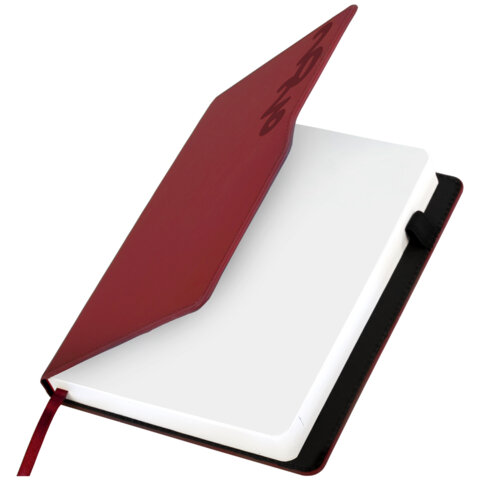 Ежедневник датированный 2026, А5, 150x213 мм, BRAUBERG "Up", под кожу, софт-тач, держатель для ручки, красный, 117120 - фото 4