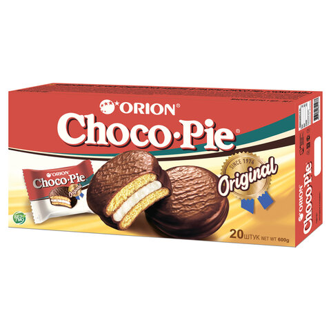 Печенье ORION "Choco Pie Original", 600 г (20 штук х 30 г) - фото 1