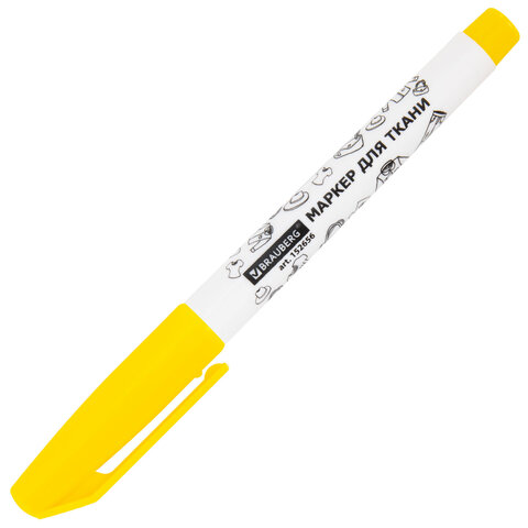 Маркеры для ткани 10 ЦВЕТОВ, TEXTILE MARKER, несмываемые, круглый наконечник 1-3 мм, BRAUBERG, 152656 - фото 6