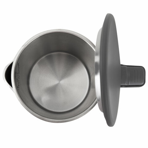 Чайник электрический с двойными стенками SONNEN KT-8719G, 1,5 л, 2200 Вт, графитовый, 454693 - фото 8