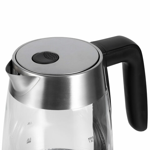 Чайник BQ (БИ-КЬЮ) KT1736G, 1,8 л, 2200 Вт, закрытый нагревательный элемент, ТЕРМОРЕГУЛЯТОР, стекло, 86190523 - фото 9