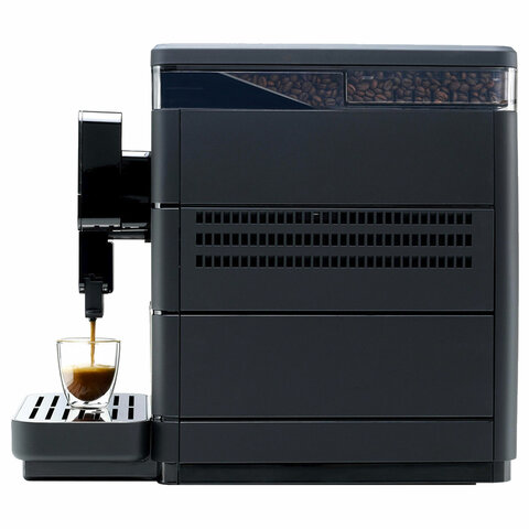 Кофемашина SAECO NEW ROYAL PLUS, 1400 Вт, объем 2,5 л, для зерен 600 г, автокапучинатор, черная, 9J0060 - фото 3