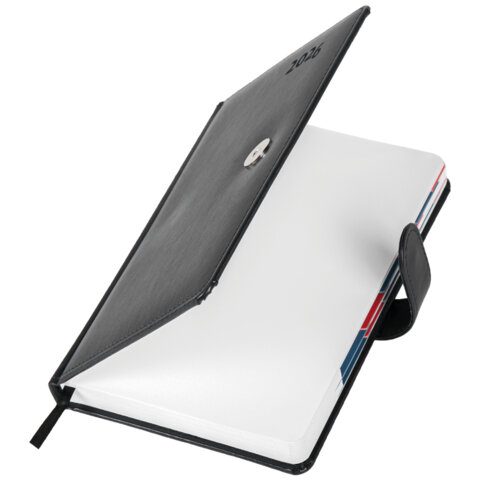 Ежедневник датированный 2026 А5 148х218 мм, GALANT "Ritter", под кожу, черный, 117491 - фото 3