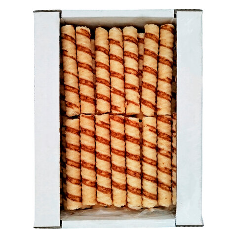 Вафельные трубочки СЕМЕЙКА ОЗБИ с шоколадным вкусом, 500 г, 1531 - фото 2