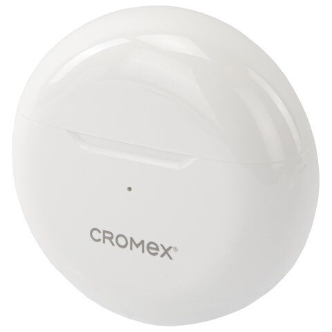 Наушники беспроводные TWS вкладыши с микрофоном CROMEX (КРОМЕКС) EP-T28W, Bluetooth 5.4, белые, 514121 - фото 5