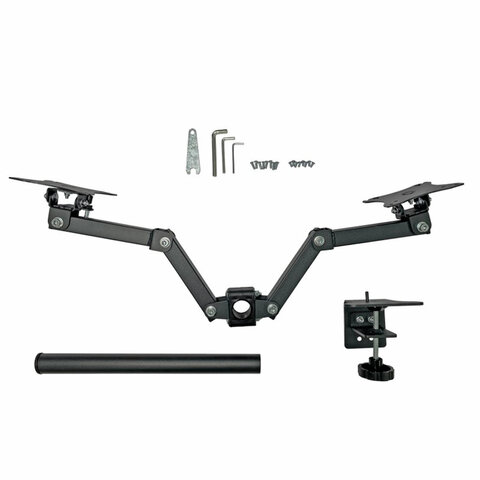 Кронштейн для двух мониторов К-502 VESA 75х75-100х100, 17"-32", до 16 кг, РЭМО, 4603225012979, 960059 - фото 5