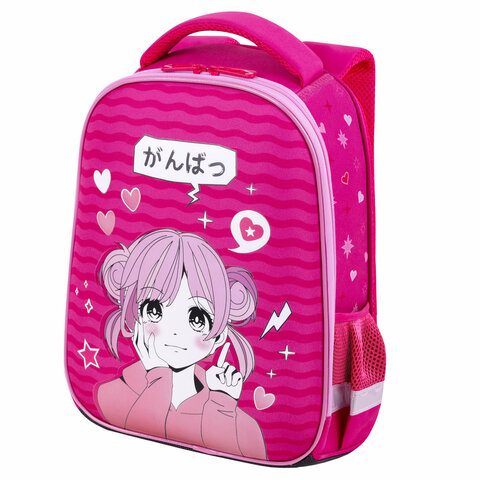 Ранец BRAUBERG KIDS START, 1 отделение, 2 кармана, "Anime style", 35х26х13 см, 272094 - фото 1