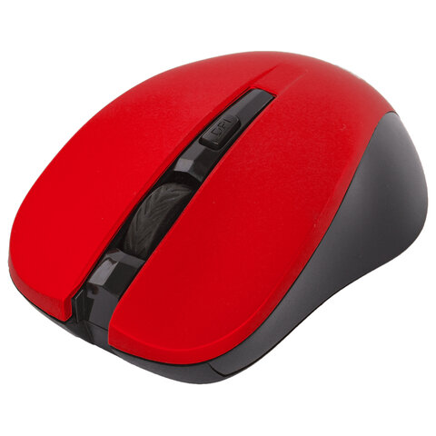 Мышь беспроводная с бесшумным кликом SONNEN V18, USB, 800/1200/1600 dpi, 4 кнопки, красная, 513516 - фото 3