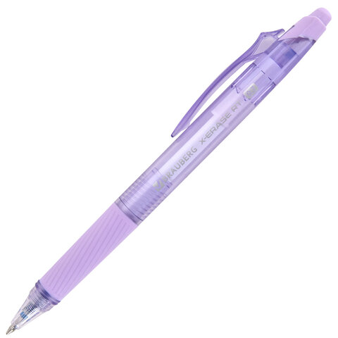Ручки гелевые стираемые автоматические BRAUBERG "X-ERASE RT PASTEL COLOR", СИНИЕ, НАБОР 4 ШТ., пишущий узел 0,7 мм, линия 0,5 мм, 144426 - фото 3