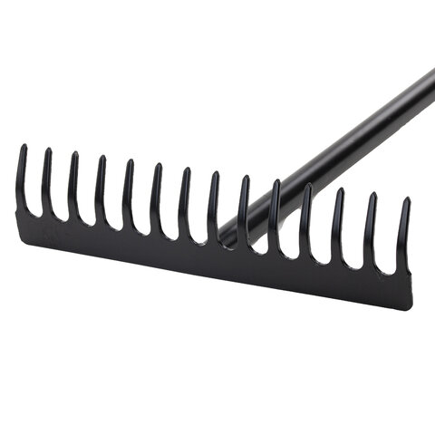 Грабли 14 зубьев цельнометаллические 35х10 см, ОБЩАЯ ДЛИНА 150 см, черенок сталь, RABBITEX (РАББИТЕКС) "LONG HANDLE", 700493 - фото 7