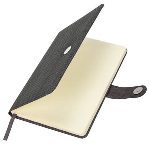 Еженедельник датированный 2026 А5 145х215 мм, BRAUBERG "Augustus", под кожу, черный, 117161 - фото 4