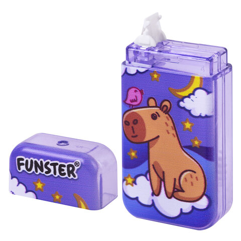 Корректирующая лента FUNSTER (ФАНСТЕР) "КАПИБАРЫ", 5 мм х 5 м, корпус ассорти, блистер, 273020 - фото 4